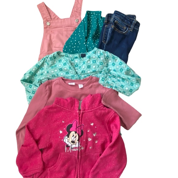 Girls Sz-4- 6 pc Clothing Bundle- Gap, Old Navy, George (NWT)- Sz-4 - Picture 1 of 16
